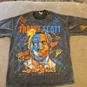 Travis Scott Graphic Tee - Black